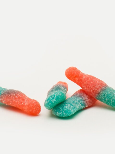 Vegan Sour Bubblegum Bottles - 300mg THC