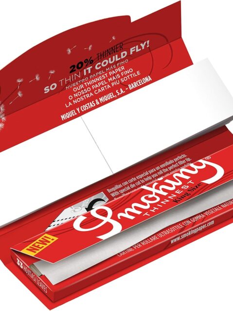 Smoking Thinnest King Size + Tips